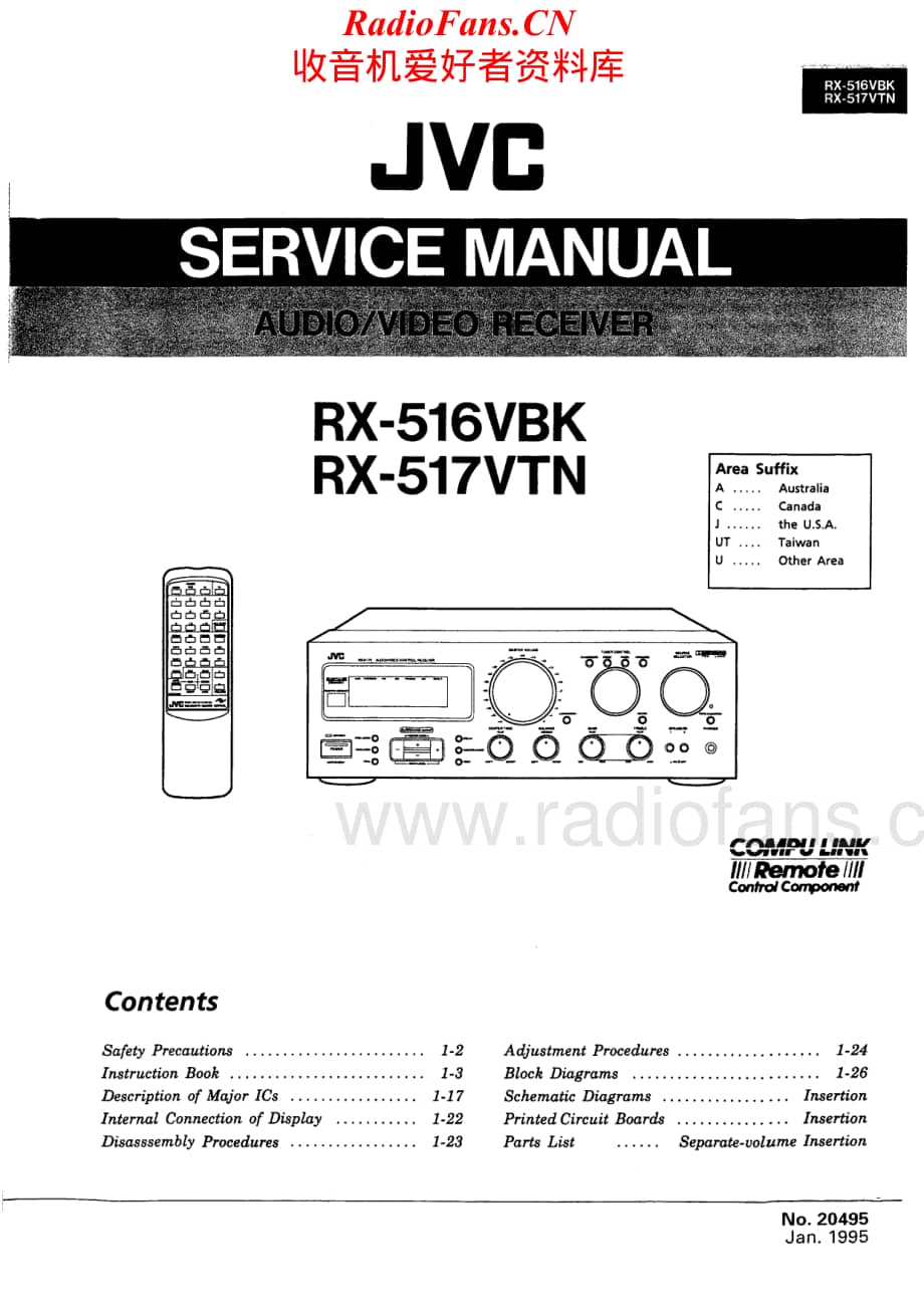 JVC-RX516VBK-sur-sm维修电路原理图.pdf_第1页