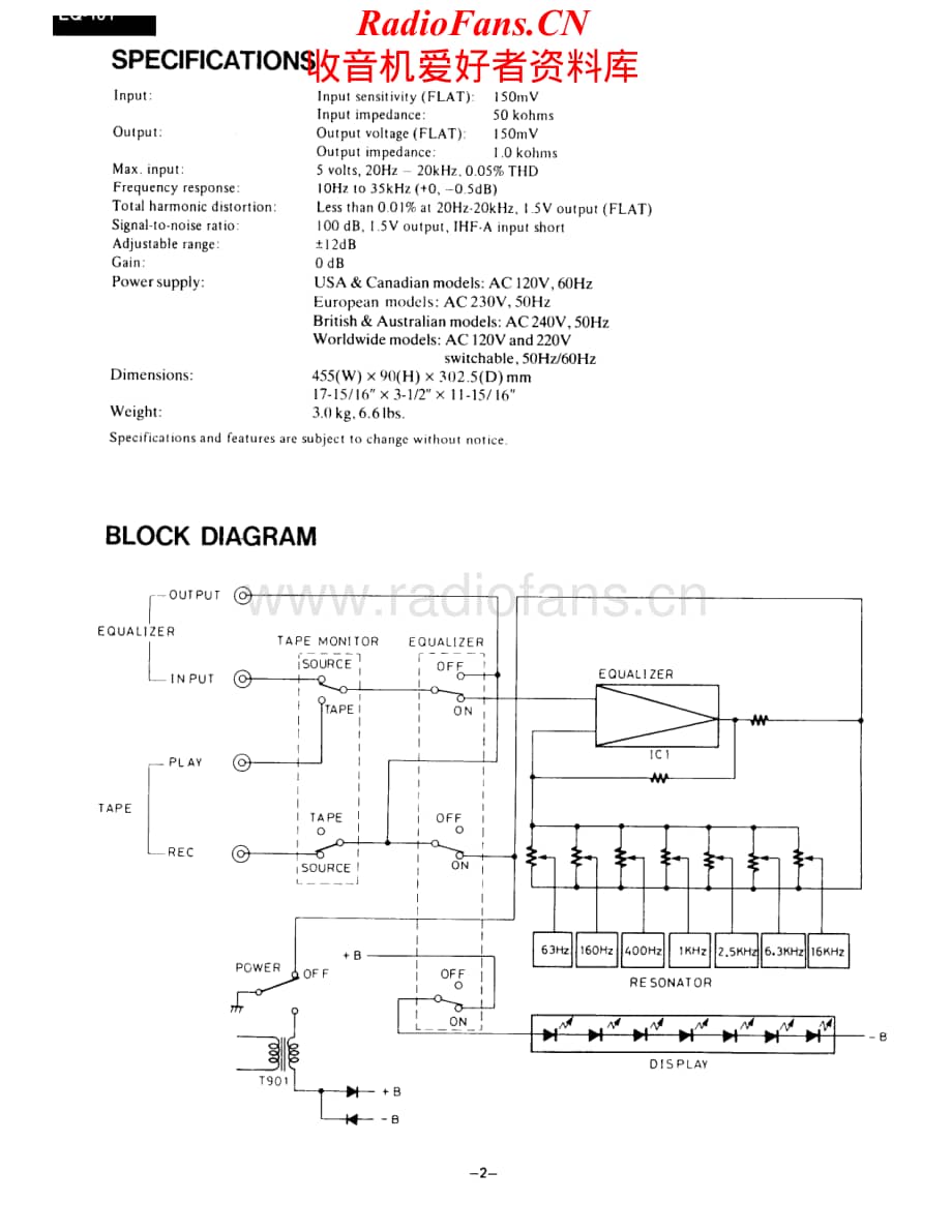 Onkyo-EQ101-eq-sm维修电路原理图.pdf_第2页