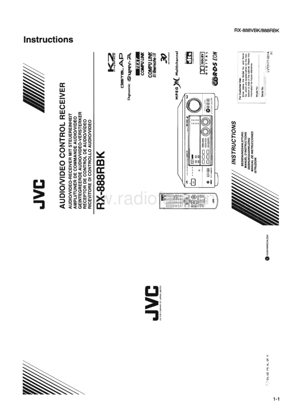 JVC-RX888RBK-avr-sm维修电路原理图.pdf_第3页