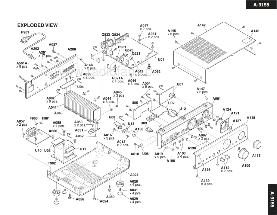 Onkyo-A9155-int-sm维修电路原理图.pdf_第3页