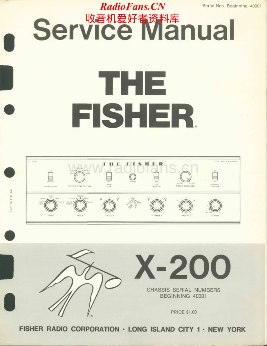 Fisher-X200-int-sm维修电路原理图.pdf_第1页