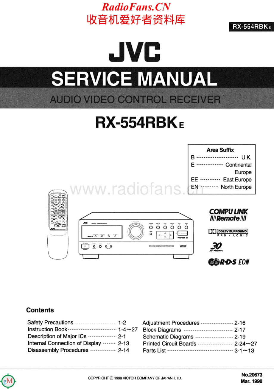 JVC-RX554RBK-avr-sm维修电路原理图.pdf_第1页