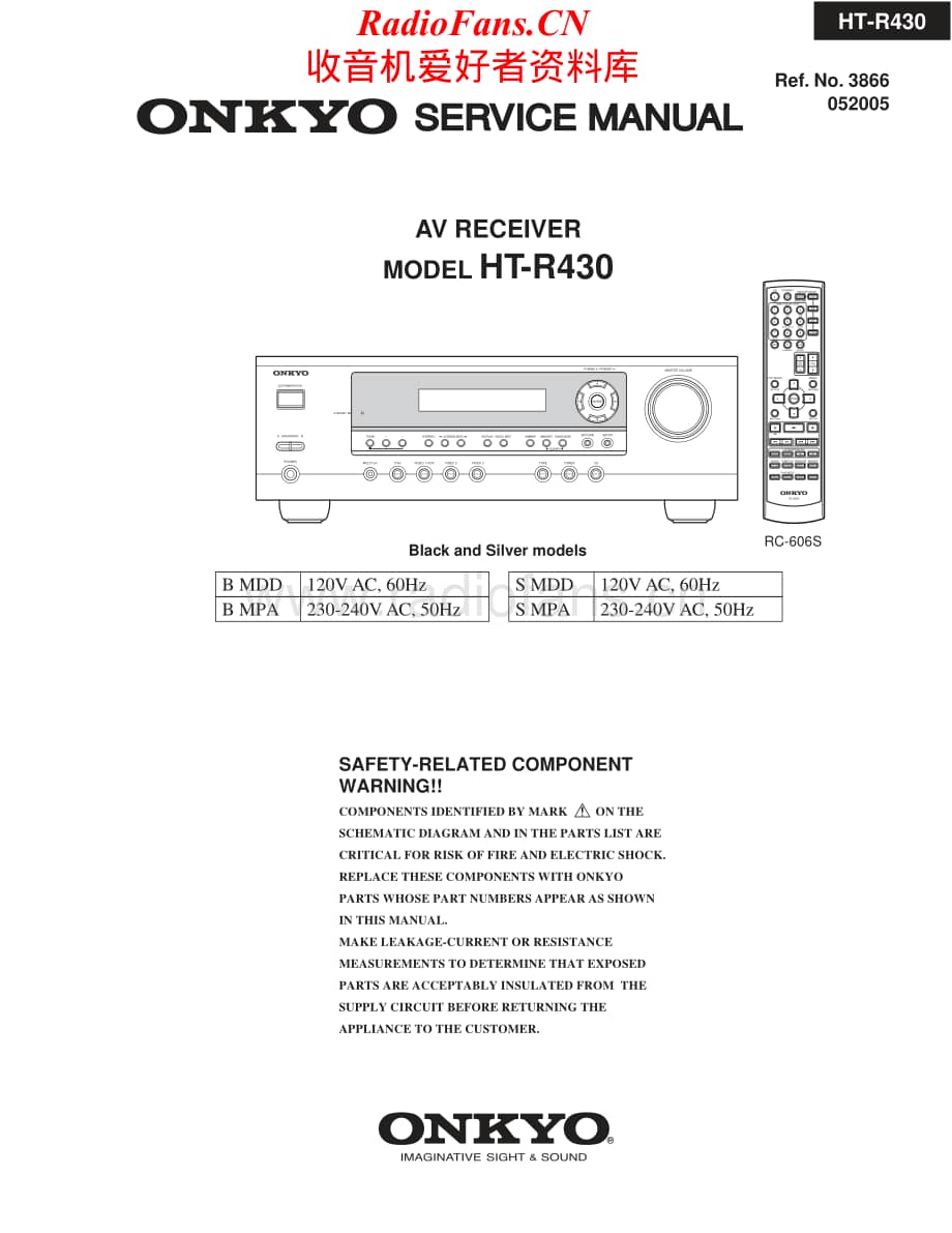 Onkyo-HTR430-avr-sm维修电路原理图.pdf_第1页