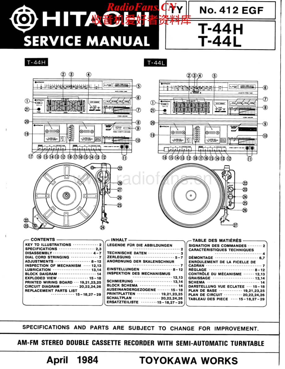 Hitachi-T44H-mc-sm维修电路原理图.pdf_第1页