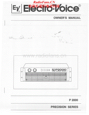 ElectroVoice-P2000-pwr-sch维修电路原理图.pdf