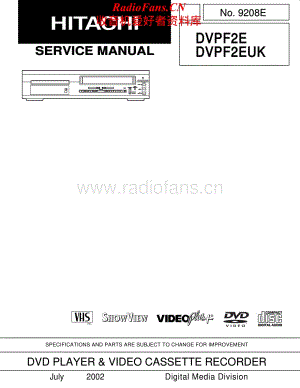Hitachi-DVPF2E-cd-sm维修电路原理图.pdf