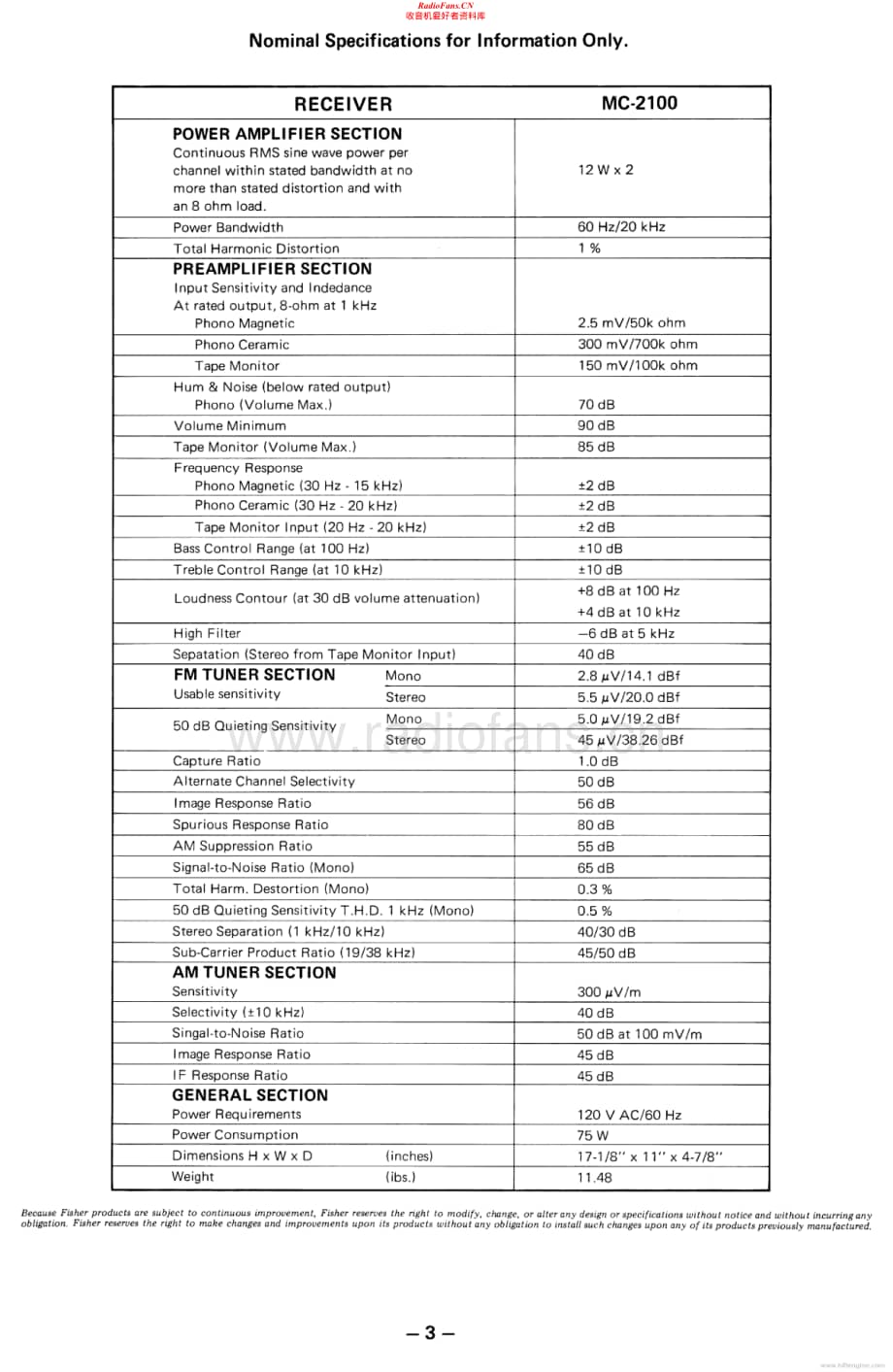 Fisher-MC2100-rec-sm维修电路原理图.pdf_第3页