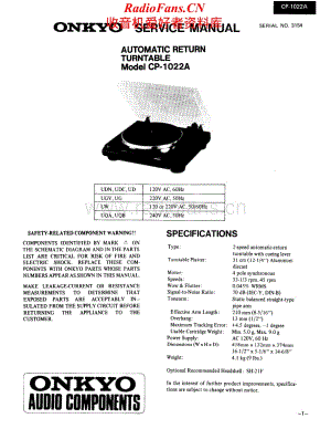 Onkyo-CP1022A-tt-sm维修电路原理图.pdf