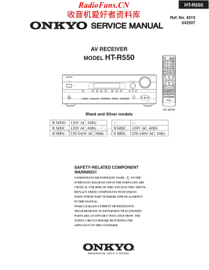 Onkyo-HTR550-avr-sm维修电路原理图.pdf