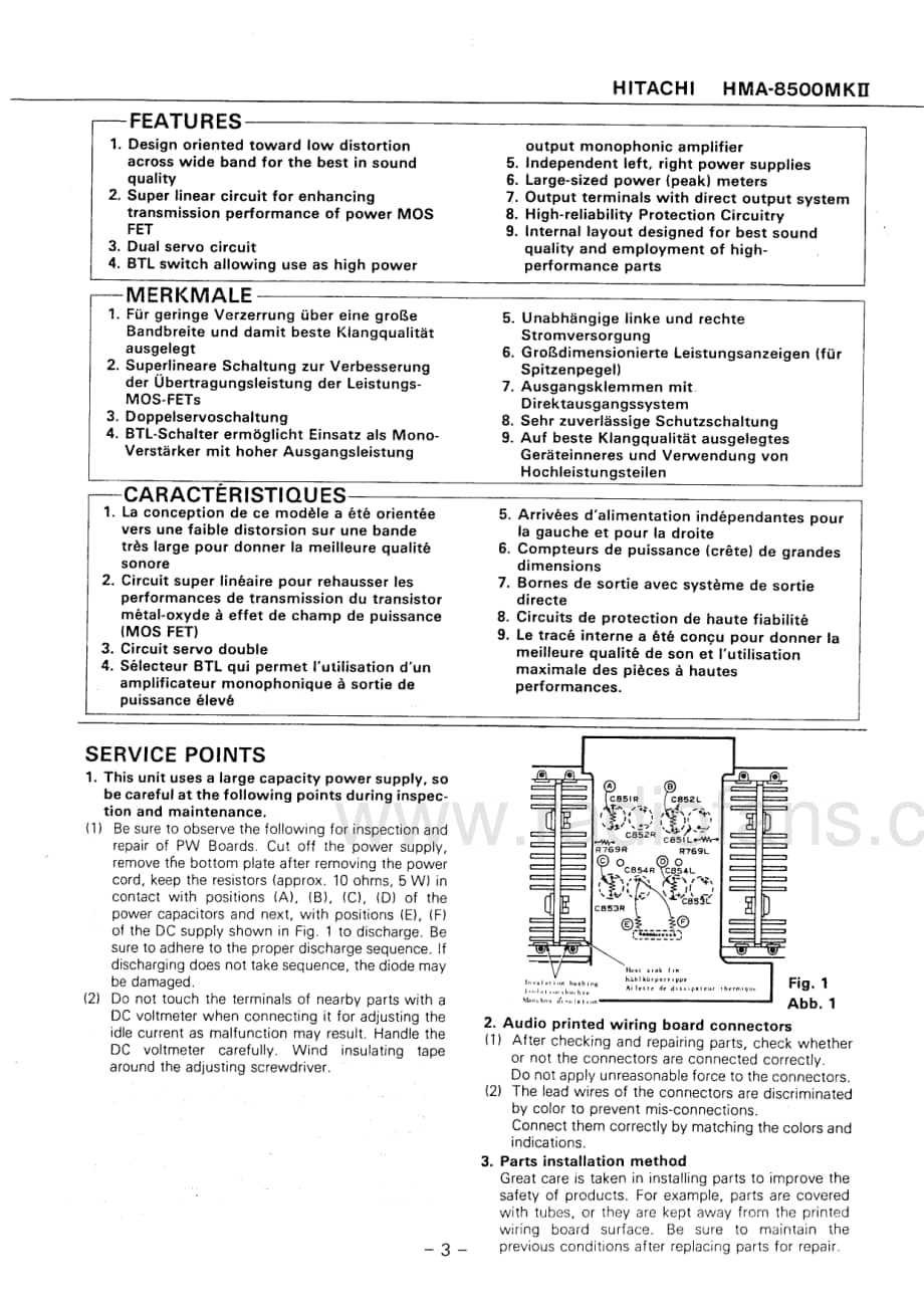 Hitachi-HMA8500MKII-pwr-sm维修电路原理图.pdf_第3页