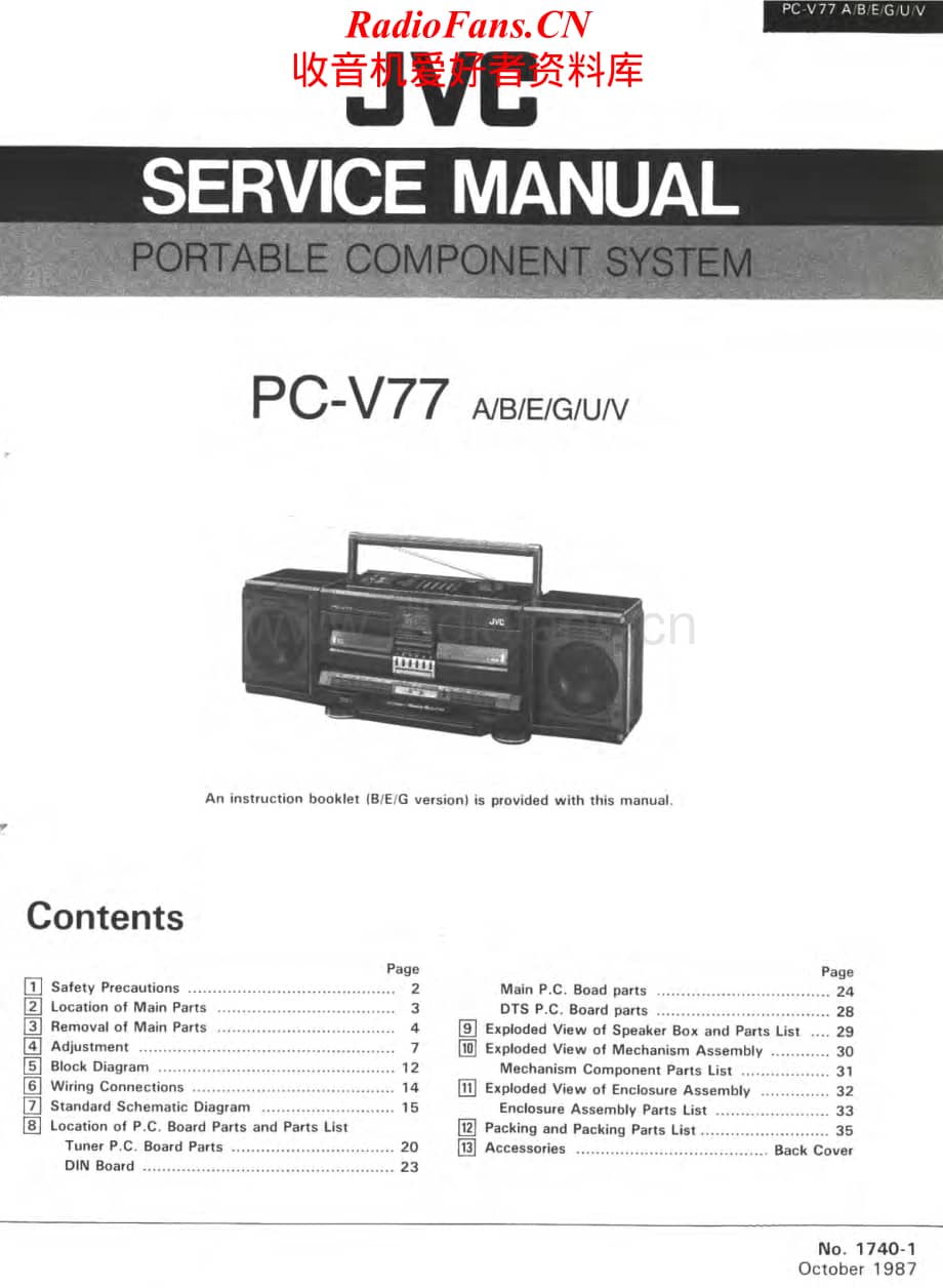 JVC-PCV77-cs-sm维修电路原理图.pdf_第1页