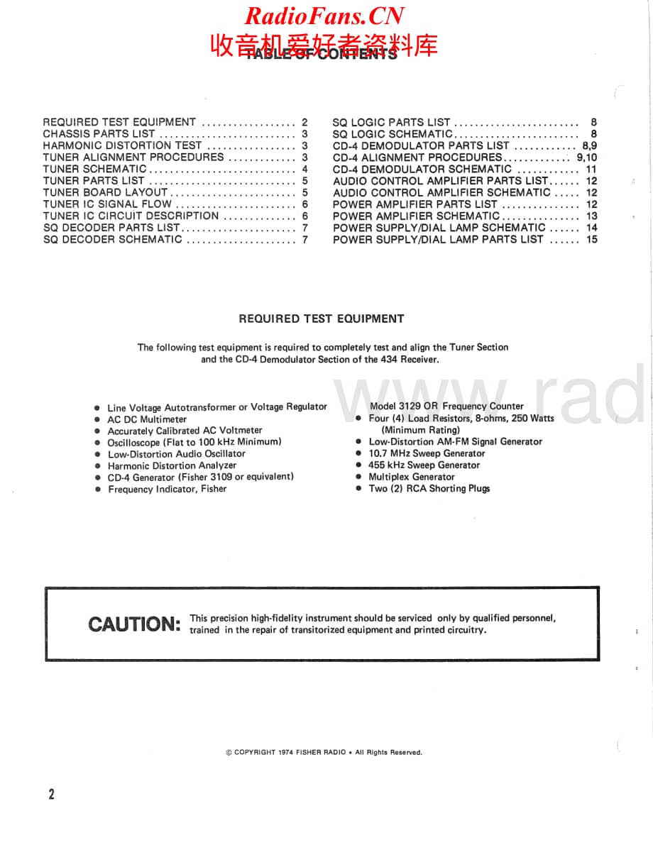 Fisher-434-rec-sm维修电路原理图.pdf_第2页