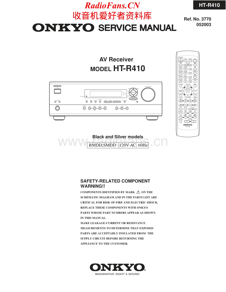 Onkyo-HTR410-avr-sm维修电路原理图.pdf_第1页