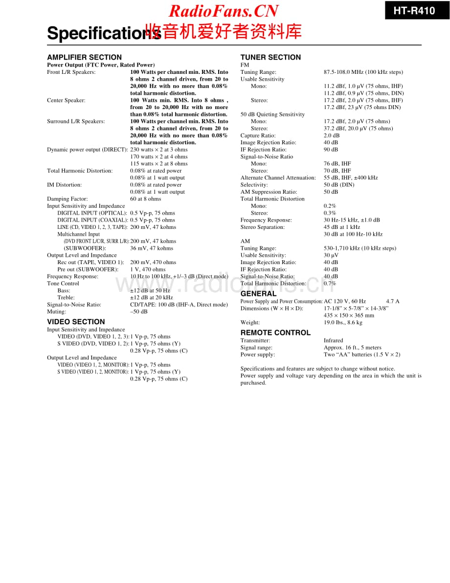 Onkyo-HTR410-avr-sm维修电路原理图.pdf_第2页