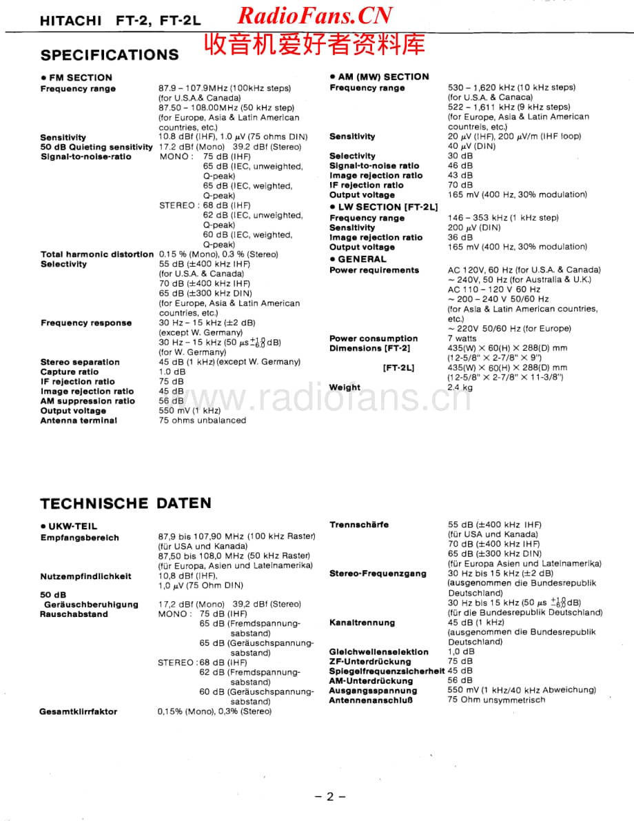 Hitachi-FT2L-tun-sm维修电路原理图.pdf_第2页