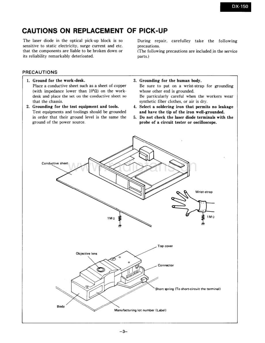 Onkyo-DX150-cd-sm维修电路原理图.pdf_第3页