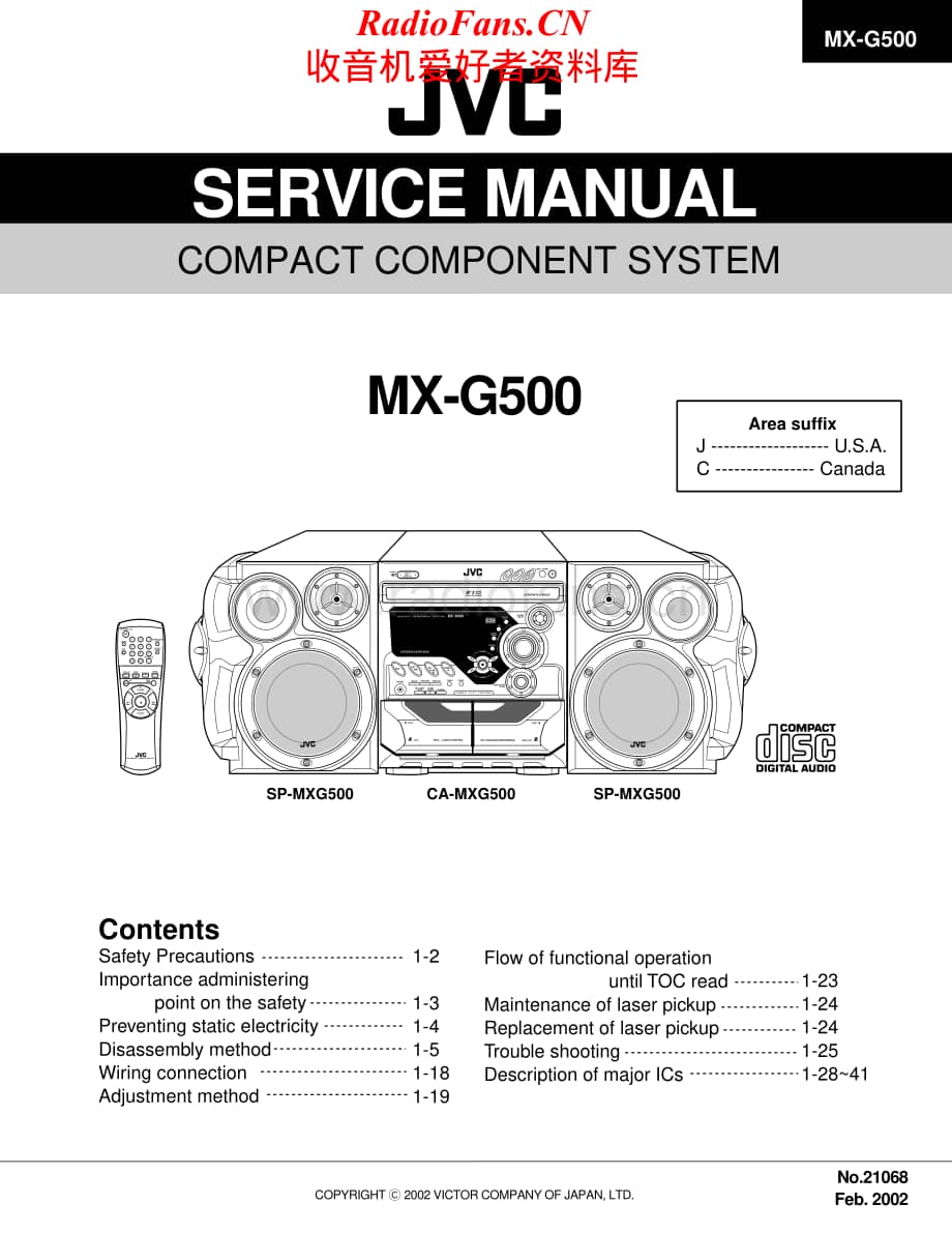 JVC-MXG500-cs-sm维修电路原理图.pdf_第1页