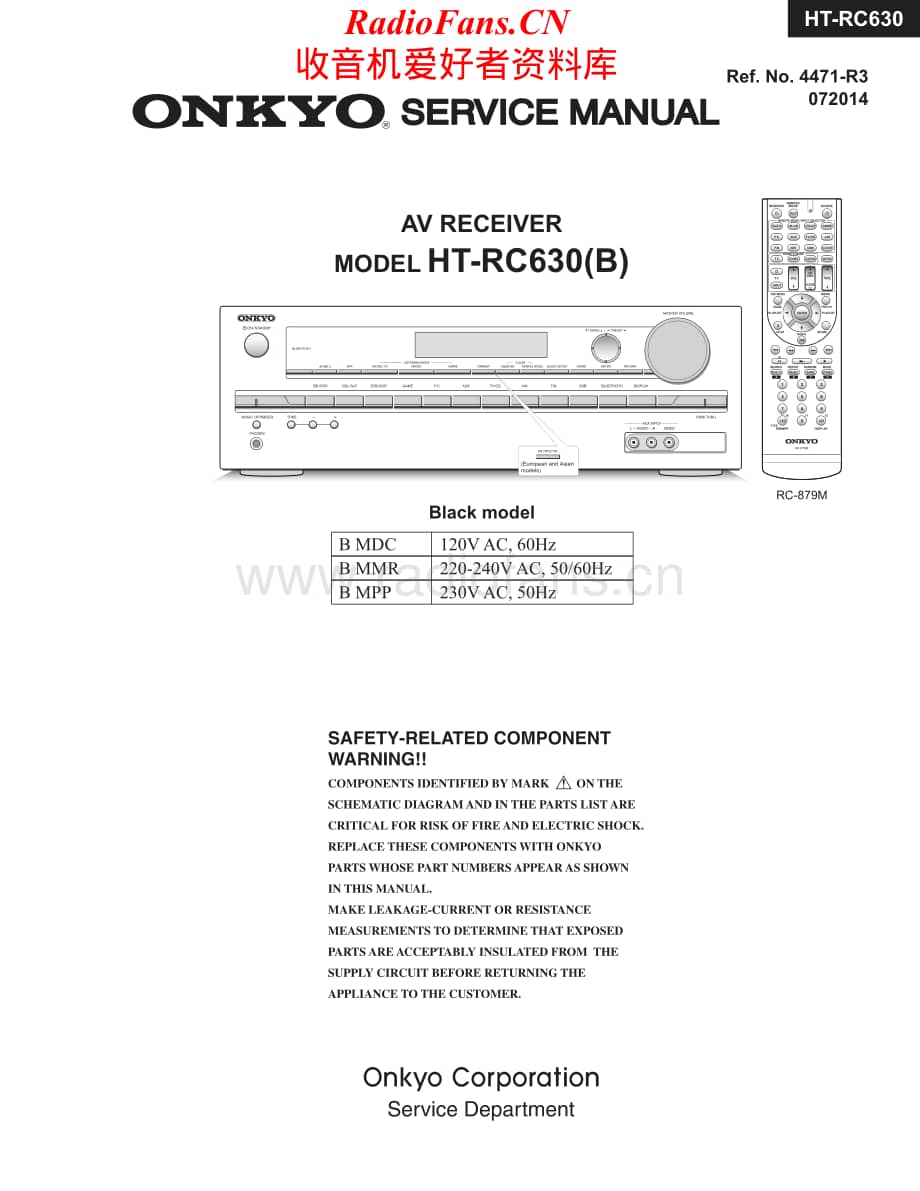 Onkyo-HTR393-avr-sm维修电路原理图.pdf_第1页