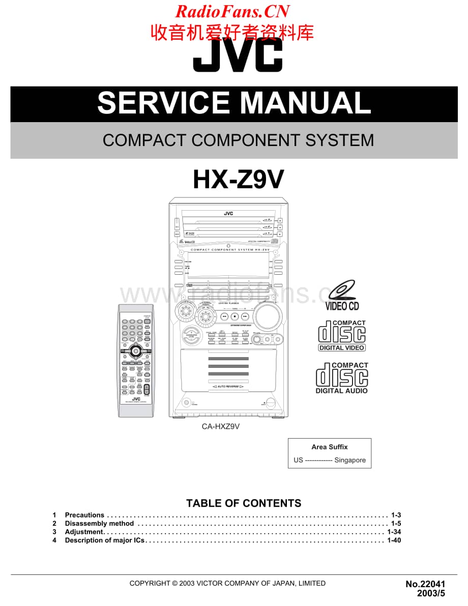 JVC-HXZ9V-cs-sm维修电路原理图.pdf_第1页