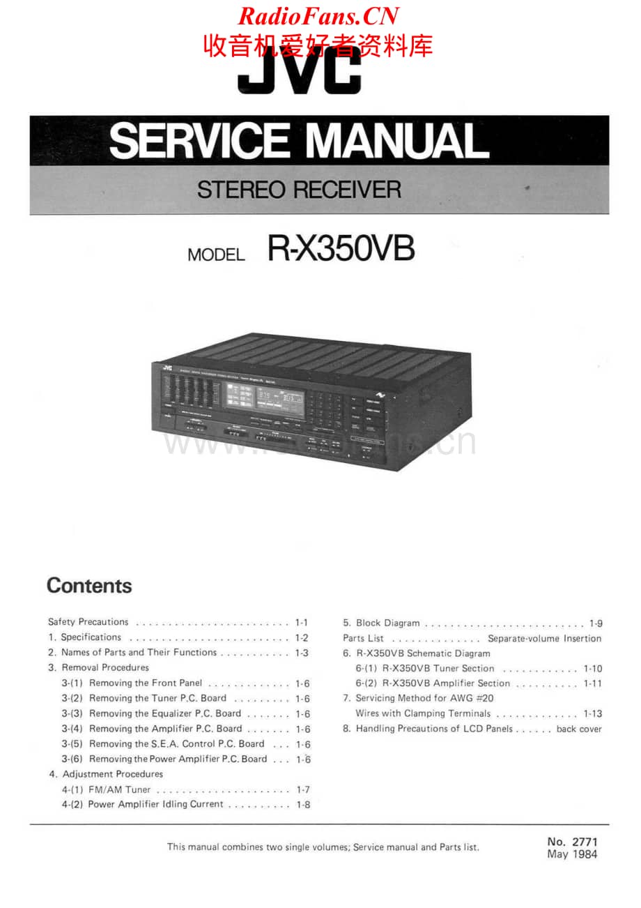 JVC-RX350VB-rec-sm维修电路原理图.pdf_第1页