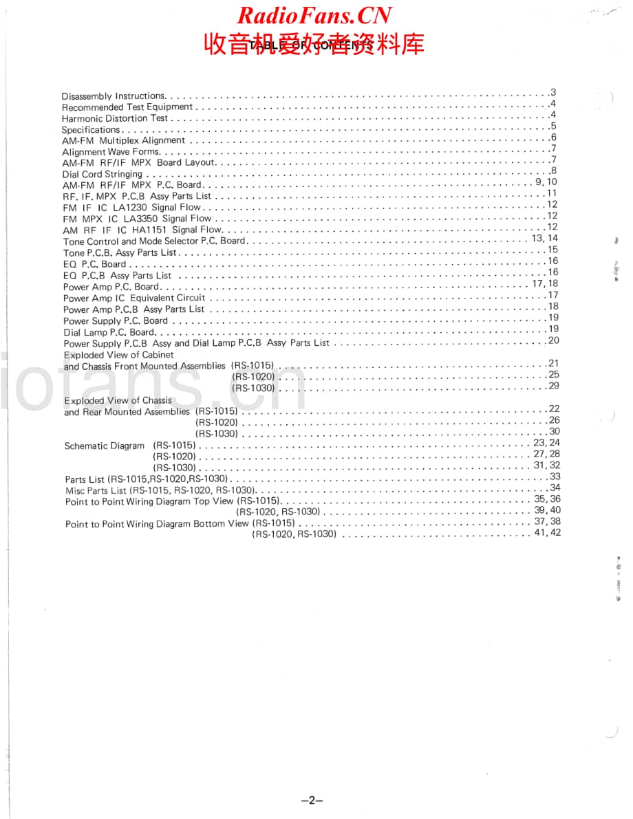 Fisher-RS1015-rec-sm维修电路原理图.pdf_第2页