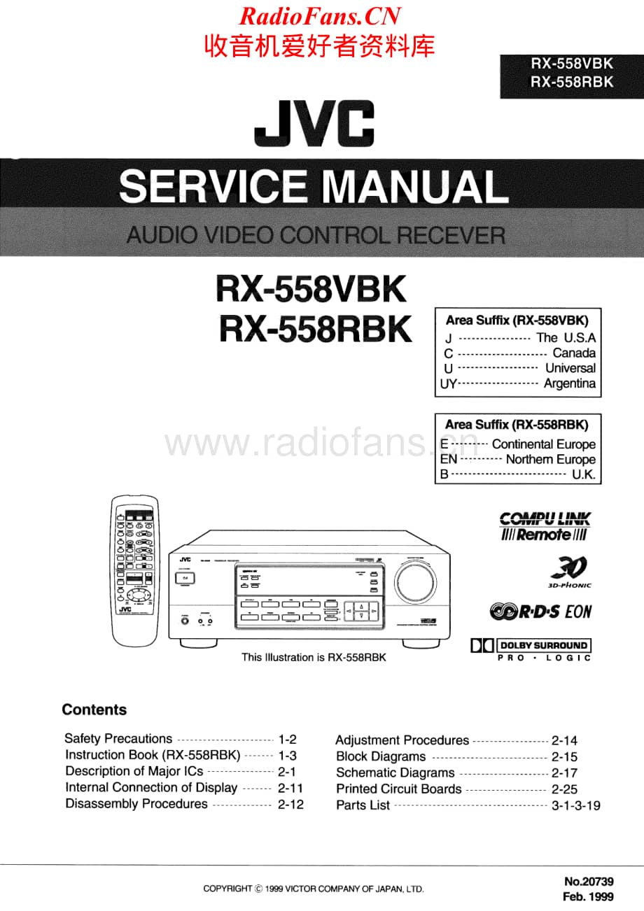 JVC-RX558RBK-avr-sm维修电路原理图.pdf_第1页