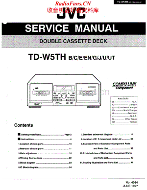 JVC-TDW5TH-tape-sm维修电路原理图.pdf