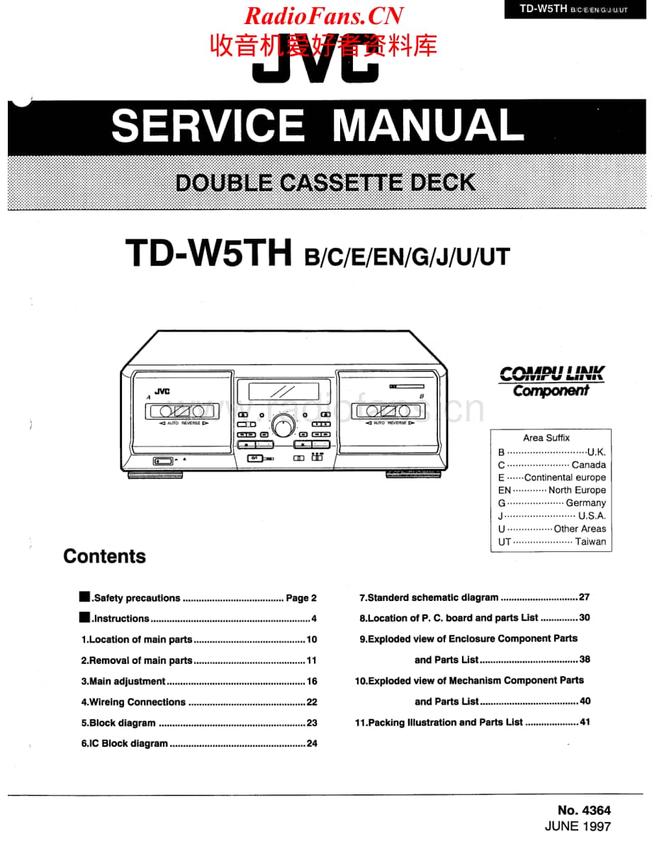 JVC-TDW5TH-tape-sm维修电路原理图.pdf_第1页