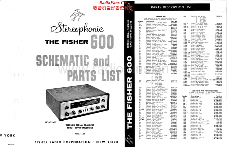 Fisher-600-rec-sch维修电路原理图.pdf_第1页