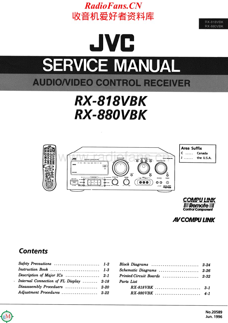 JVC-RX818VBK-avr-sm维修电路原理图.pdf_第1页