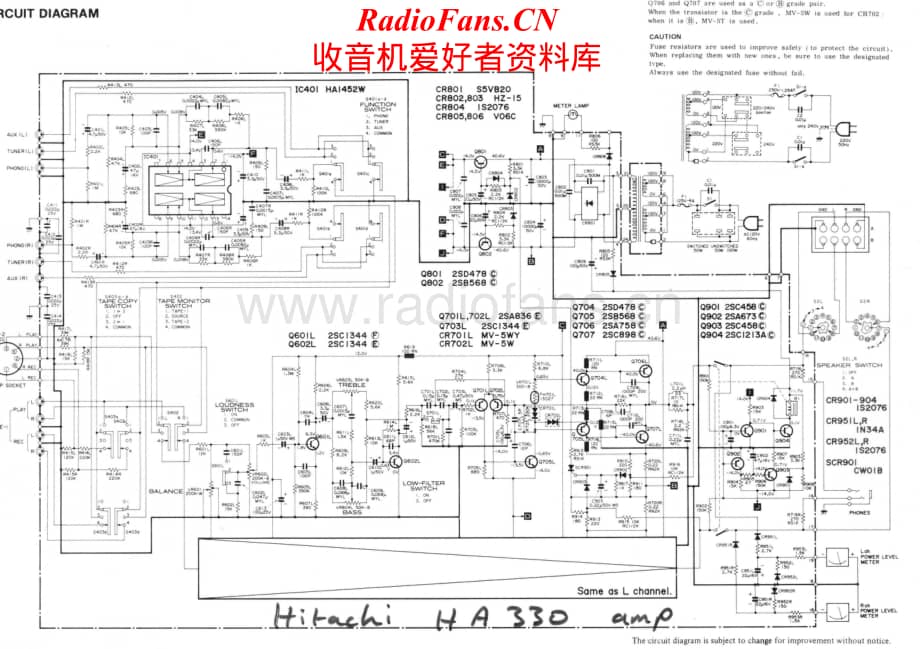 Hitachi-HA330-int-sch维修电路原理图.pdf_第1页