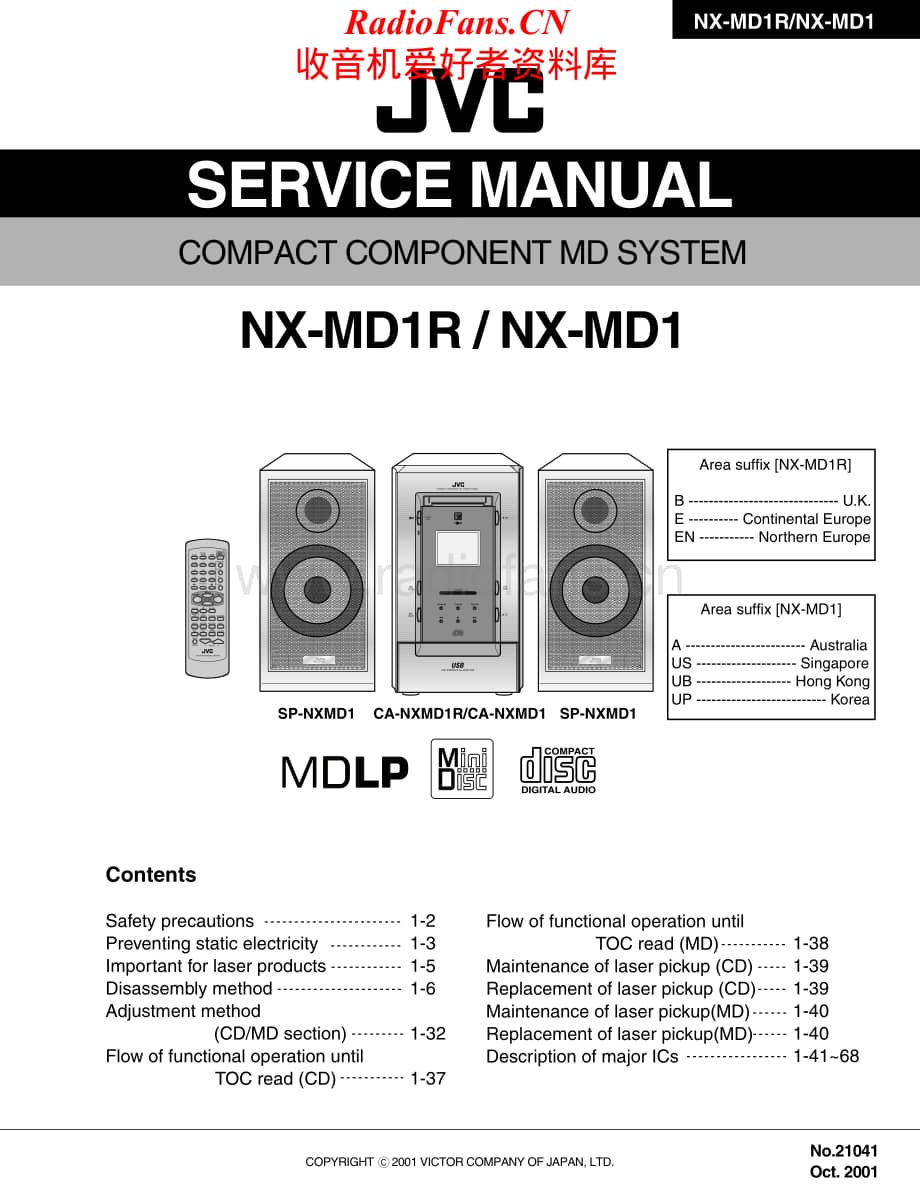 JVC-NXMD1-cs-sm维修电路原理图.pdf_第1页