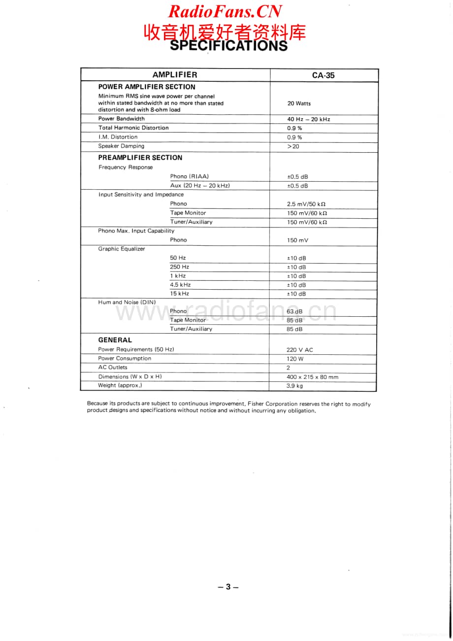 Fisher-CA35-int-sm维修电路原理图.pdf_第3页