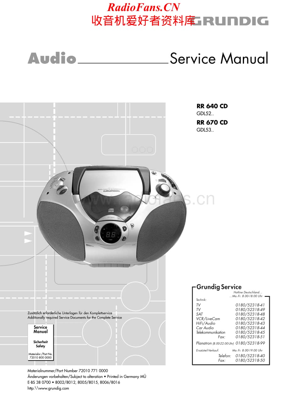 Grundig-RR640CD-tr-sm维修电路原理图.pdf_第1页