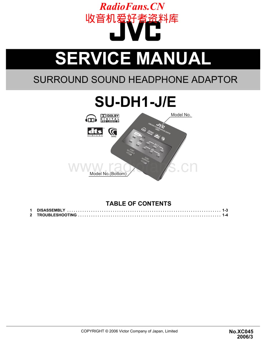 JVC-SUDH1JE-ha-sm维修电路原理图.pdf_第1页