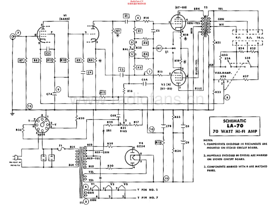 Lafayette-LA70-pwr-sch维修电路原理图.pdf_第1页