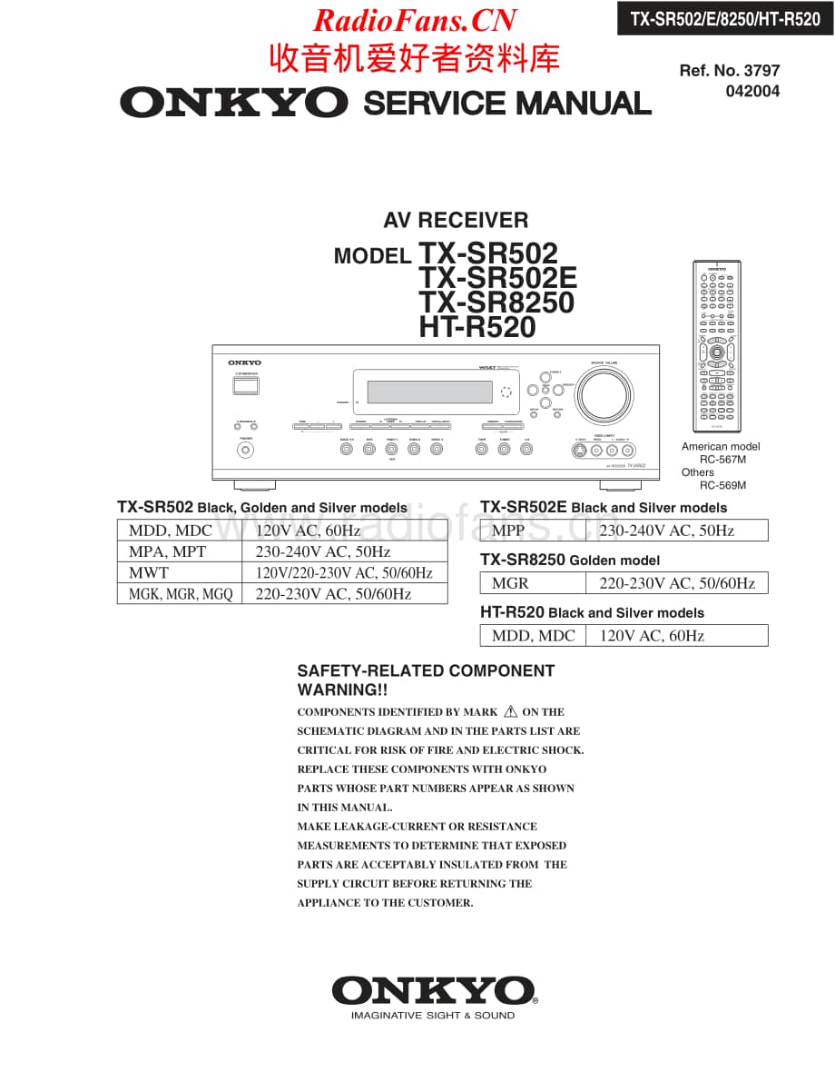 Onkyo-TXSR8250-avr-sm维修电路原理图.pdf_第1页