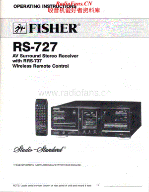 Fisher-RS727-rec-sm维修电路原理图.pdf