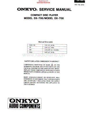 Onkyo-DX708-cd-sm维修电路原理图.pdf