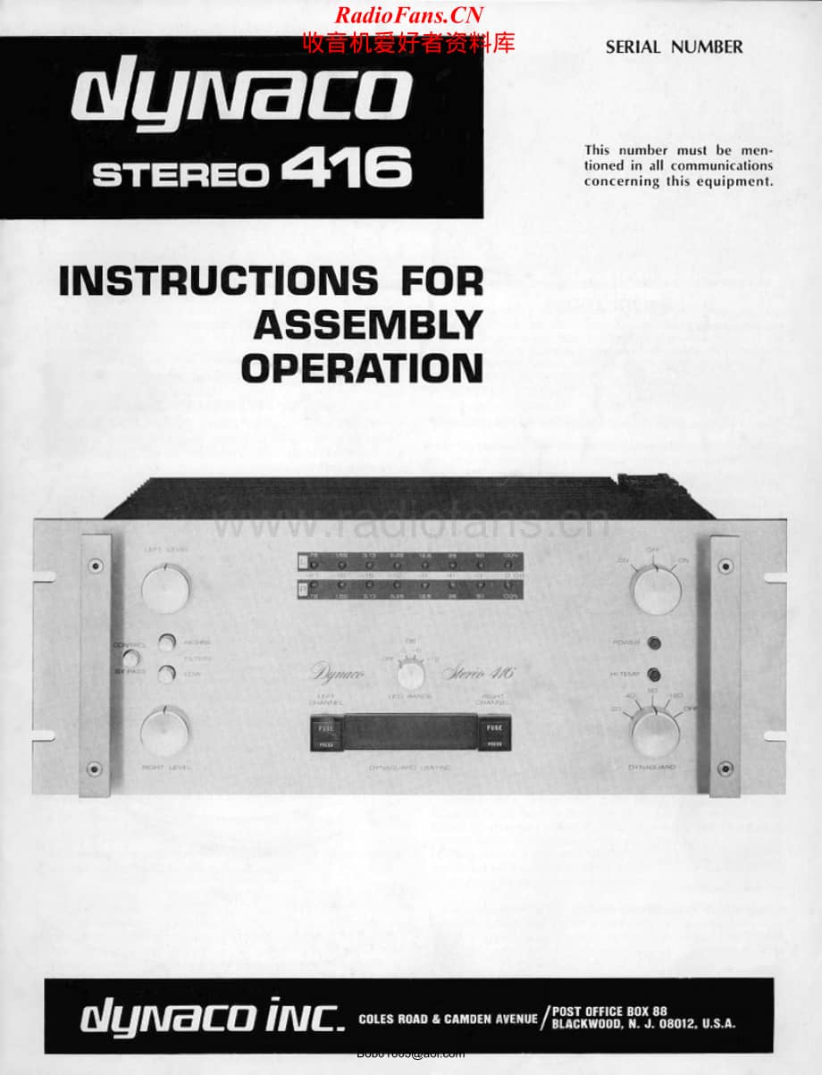 Dynaco-STEREO416-pwr-sm维修电路原理图.pdf_第1页