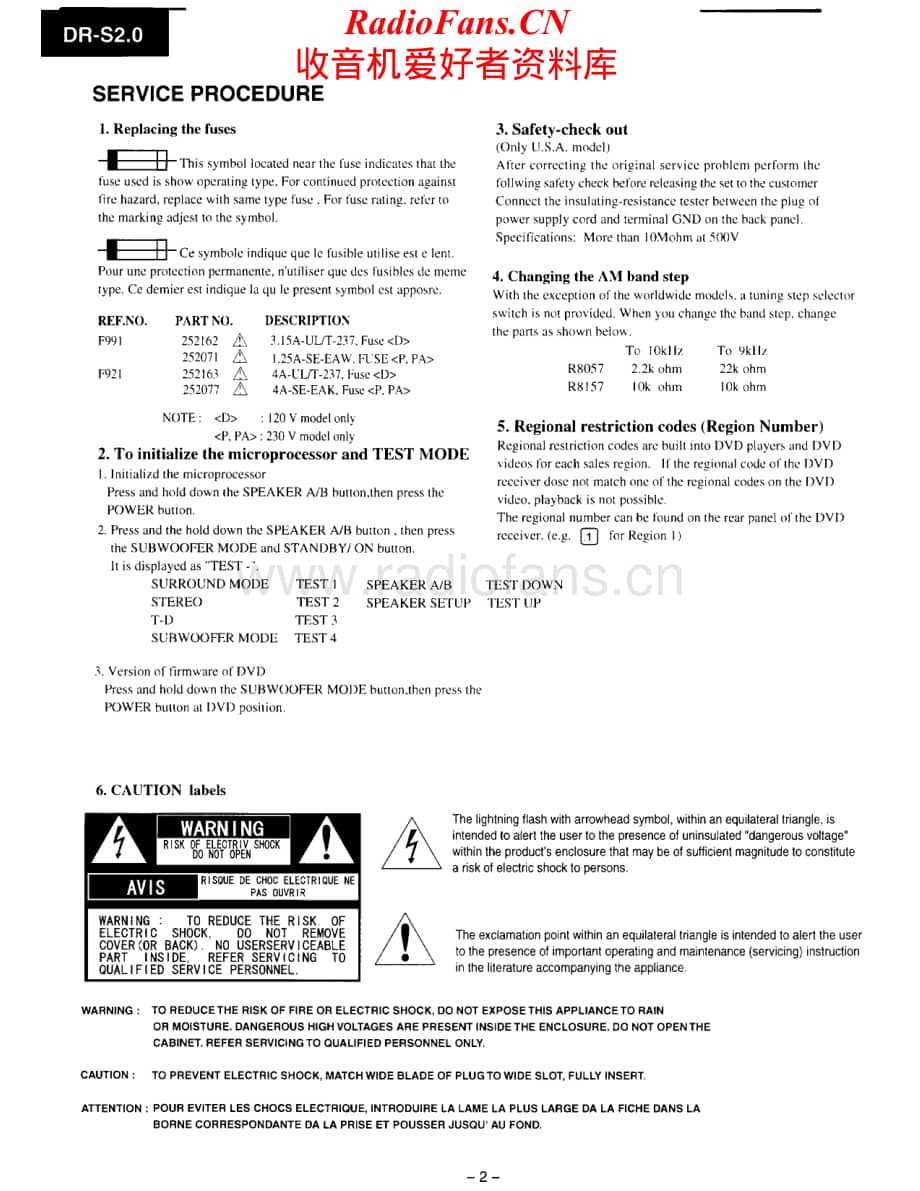 Onkyo-DRS2.0-rec-sm维修电路原理图.pdf_第2页