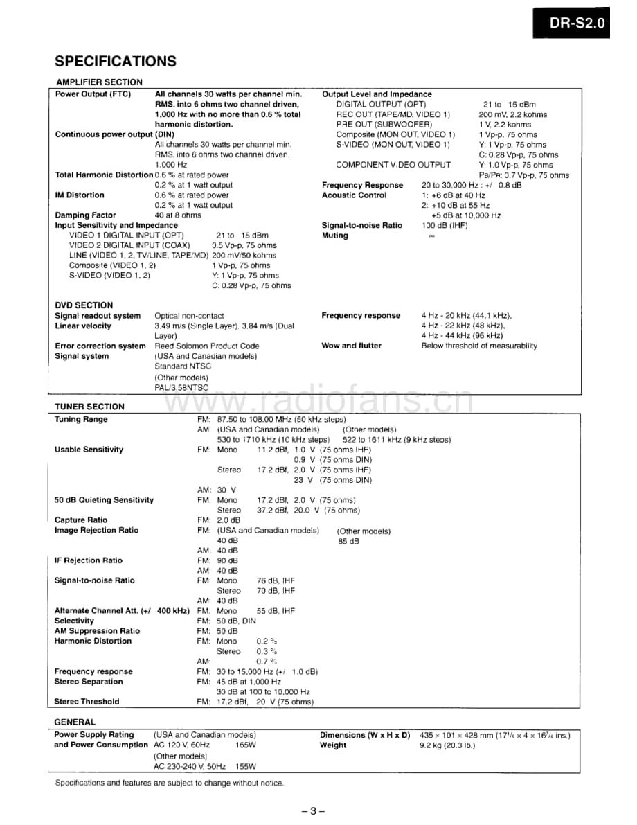 Onkyo-DRS2.0-rec-sm维修电路原理图.pdf_第3页