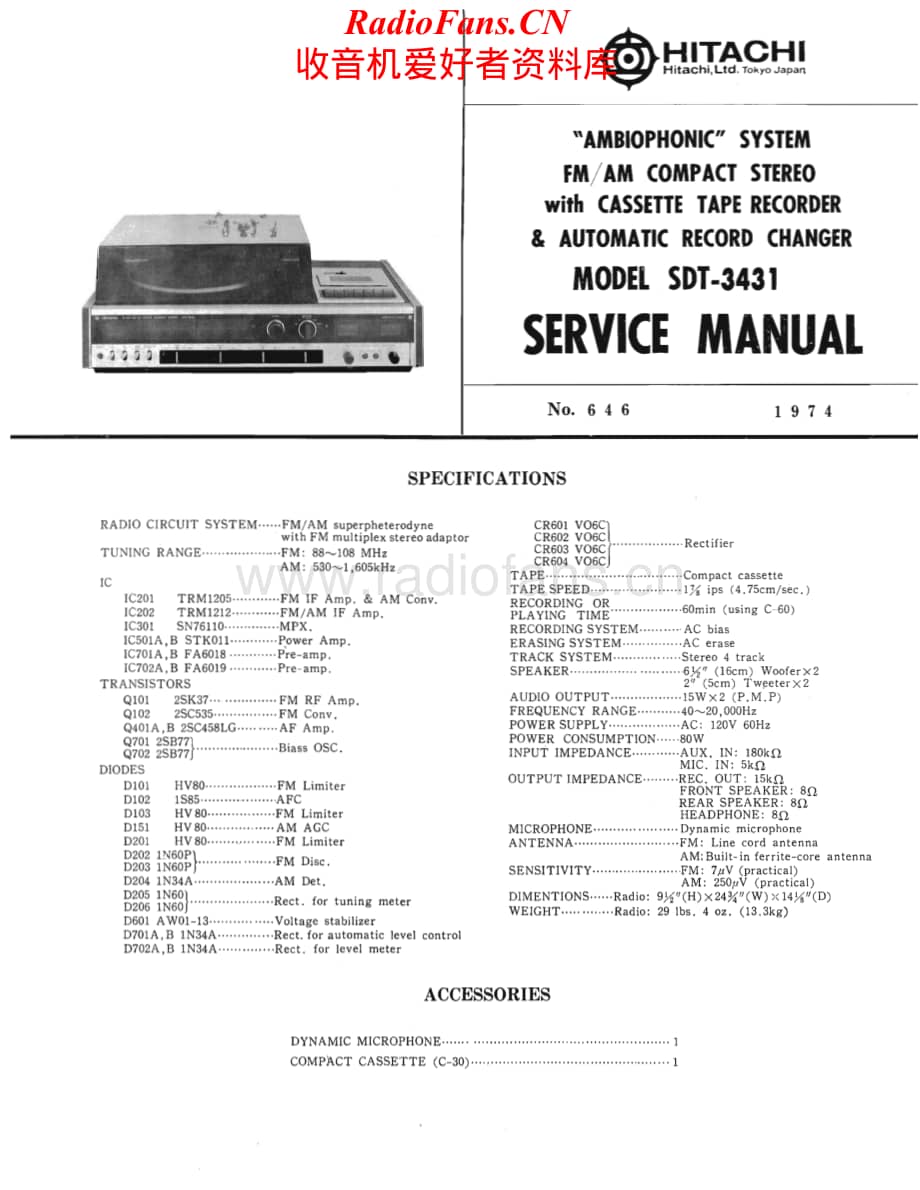 Hitachi-SDT3431-mc-sm维修电路原理图.pdf_第1页