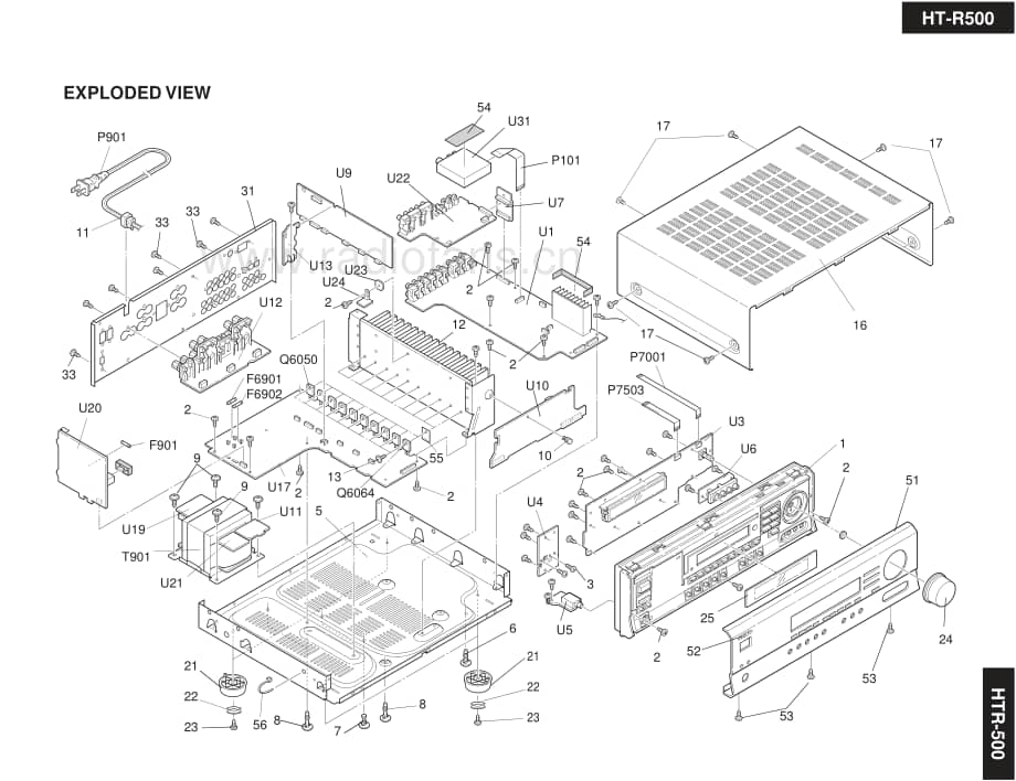 Onkyo-HTR500-avr-sm维修电路原理图.pdf_第3页