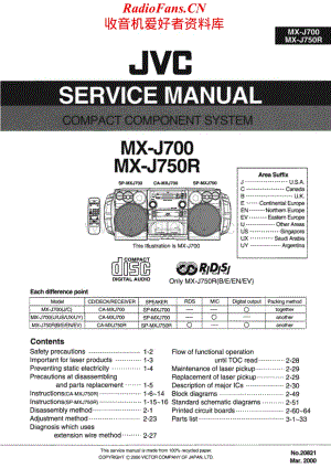 JVC-MXJ750R-cs-sm维修电路原理图.pdf