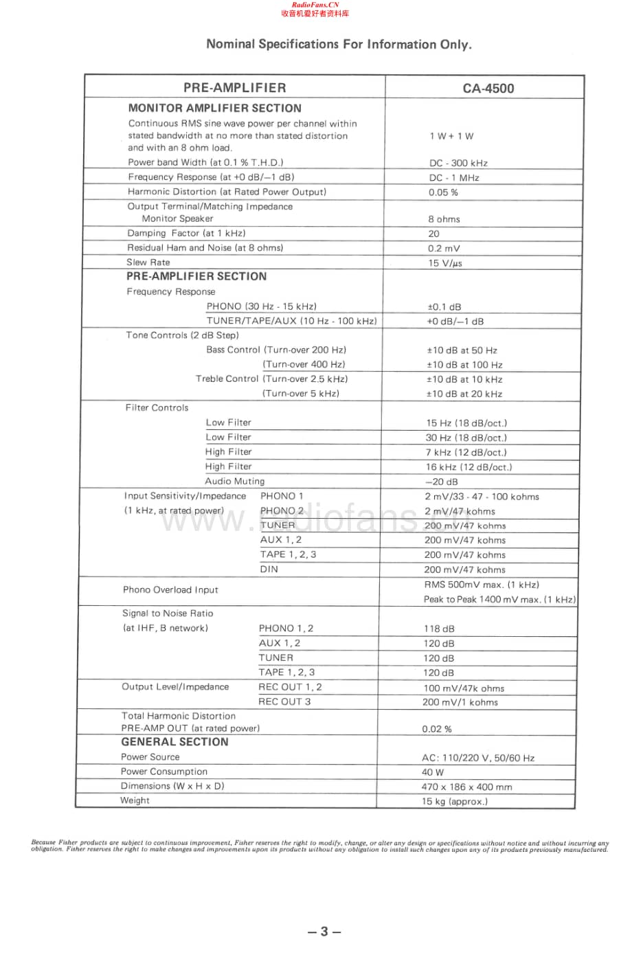 Fisher-CA4500-pre-sm维修电路原理图.pdf_第3页