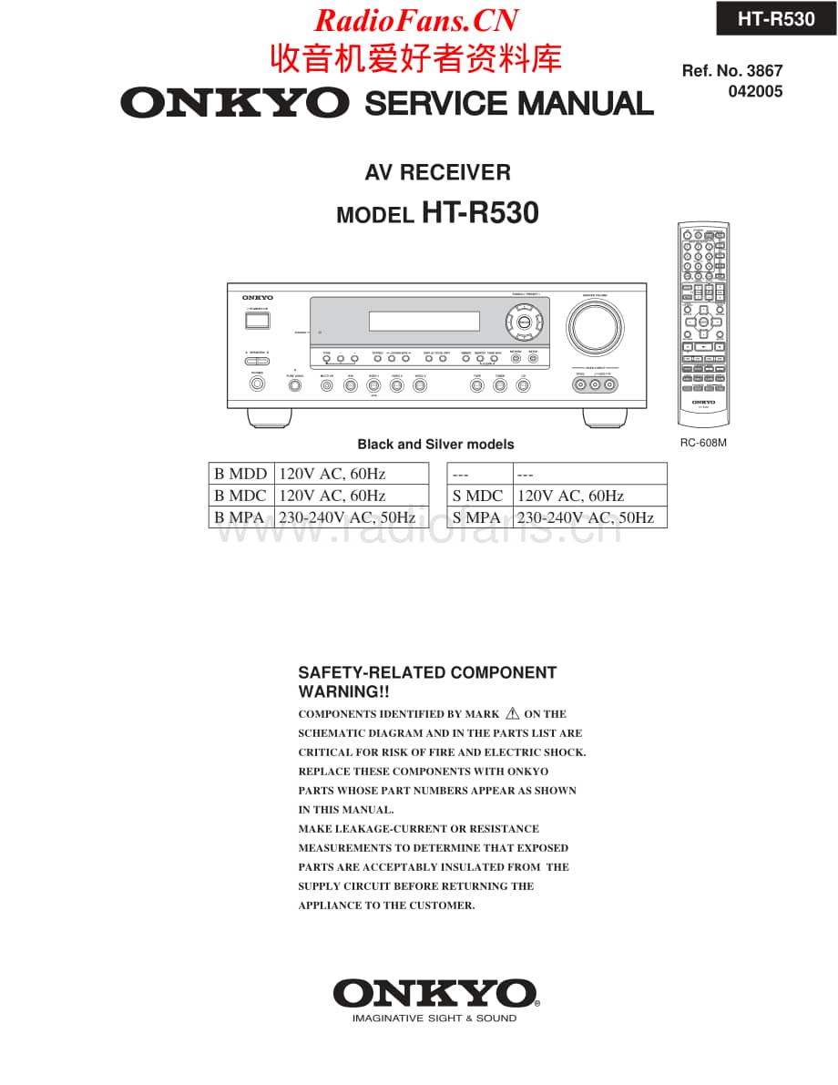 Onkyo-HTR530-avr-sm维修电路原理图.pdf_第1页