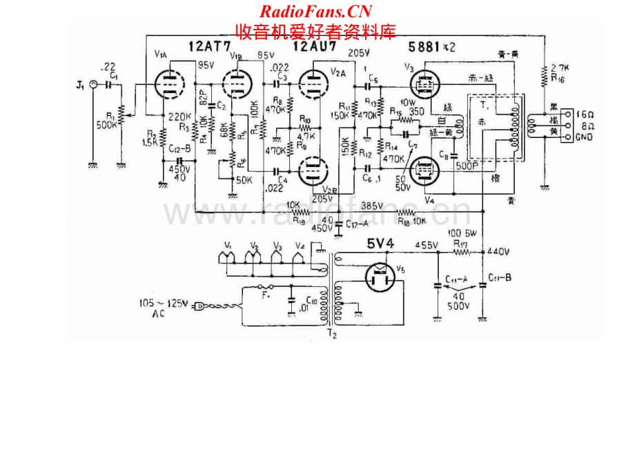 Fisher-70A-pwr-sch维修电路原理图.pdf_第1页