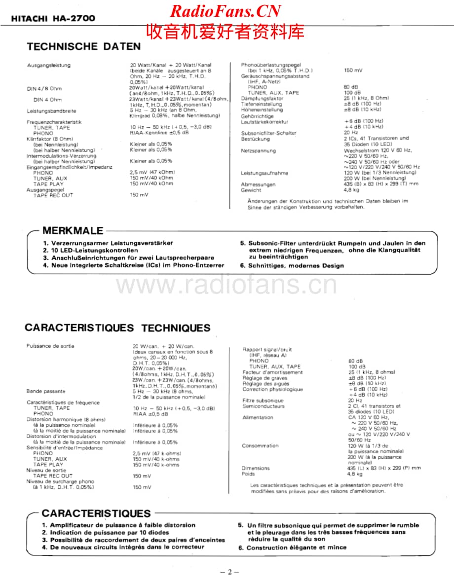 Hitachi-HA2700-int-sm维修电路原理图.pdf_第2页