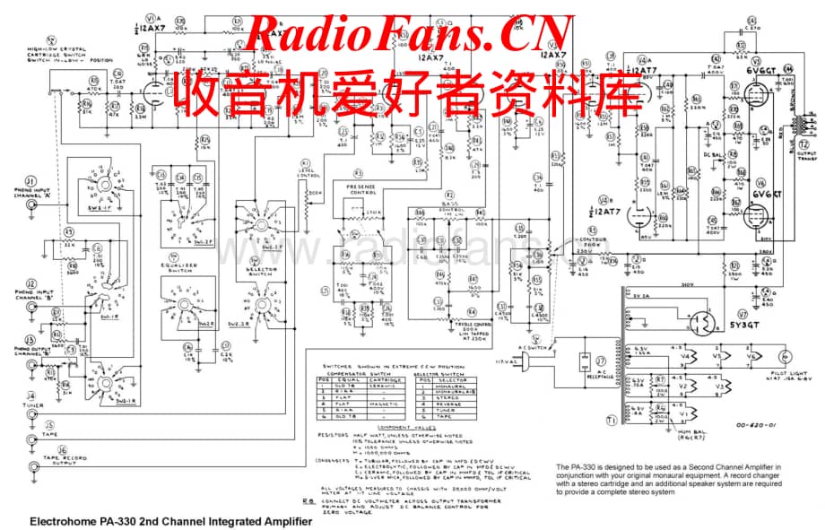 ElectroHarmonix-PA330-int-sch维修电路原理图.pdf_第1页